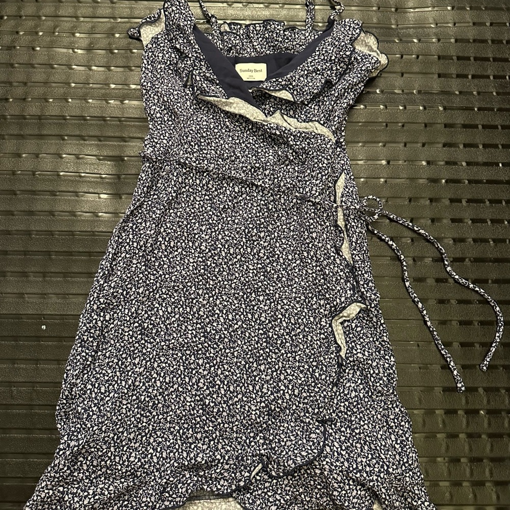 Sunday Best Navy Floral Mini Dress